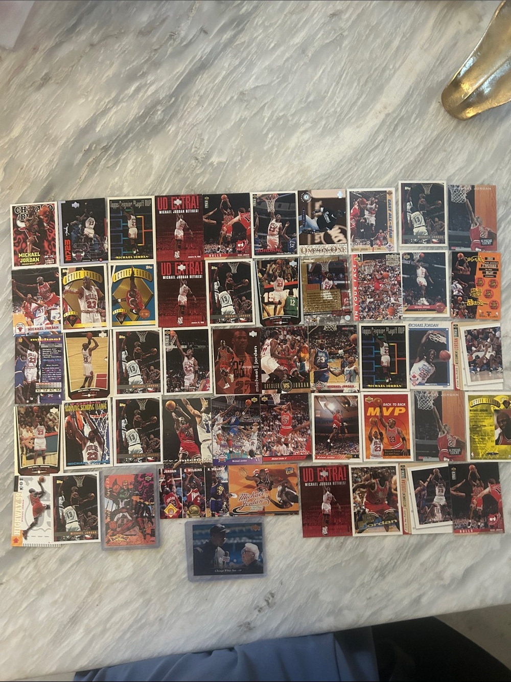 Michael Jordon Trading Cards. 50 Assorted